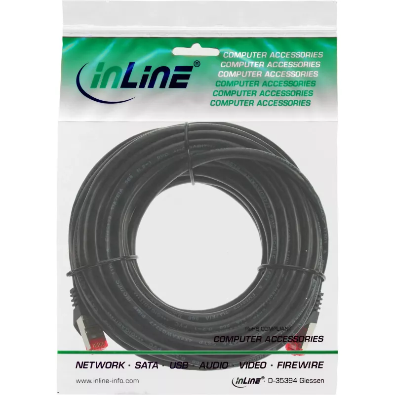InLine patch-kaabel S/FTP PiMF Cat.6 250MHz PVC vask must 7.5m