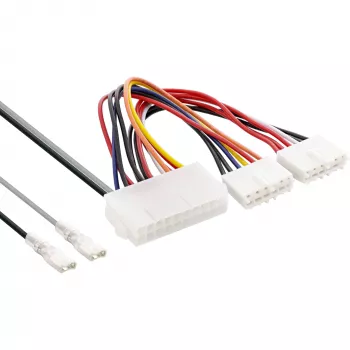 InLine sisemine toiteadapter 20 kontaktiga ATX-NT P8/P9 AT plaadile + lüliti 20/0,80m