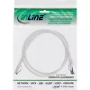 InLine patch-kaabel, S/FTP (PiMf), Cat.8.1, 2000 MHz, halogeenivaba, valge, 0,5 m