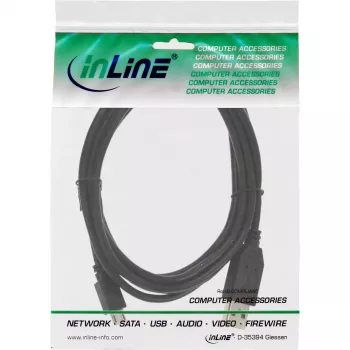 InLine Micro USB 2.0 kaabel USB Type A-pistik / Micro-B-pistik, must, 3m