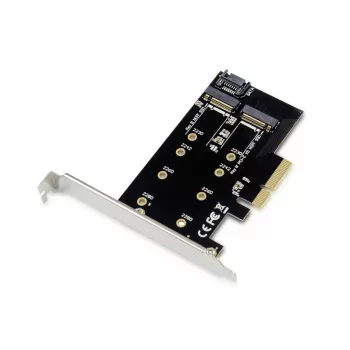 Conceptronic EMRICK 2-in-1 M.2 SSD PCIe adapter SATA AHCI NVMe