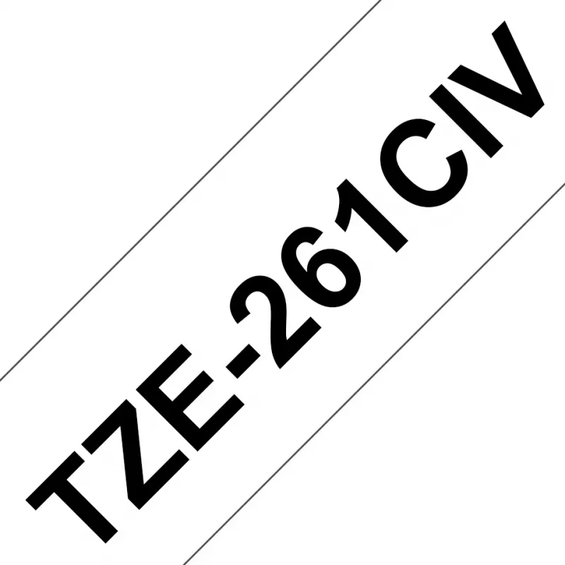Brother TZE261CIV sildilint must valgel