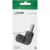 DC adapter InLine 5.5×2.5 mm nurkpistik isane–emane, 5 V sisend, siseruumides, must