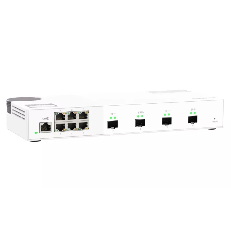 QNAP QSW-M2106-4S võrgulüliti, hallatav L2, 2.5G Ethernet (100/1000/2500), valge