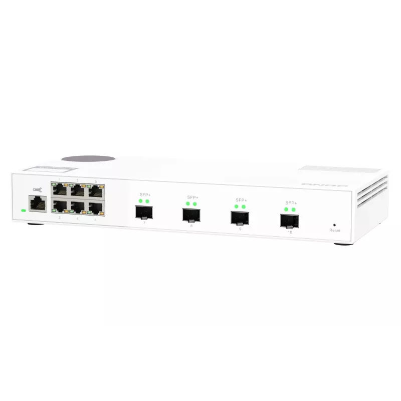 QNAP QSW-M2106-4S võrgulüliti, hallatav L2, 2.5G Ethernet (100/1000/2500), valge
