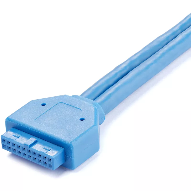 StarTech.com 2 pordiga USB 3.0 A emane pesaplaadi adapter, IDC, USB 3.2 Gen 1 (3.1 Gen 1), sinine, roostevaba teras, 0,5 m, CE, REACH, 500 mm