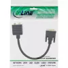 DVI-I adapterkaabel InLine 17301 DVI-I isane / DVI-I emane + S-VGA emane