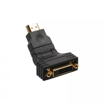 InLine HDMI–DVI-adapter, HDMI-isane / 24+1-emane, 180° nurga all, kullatud