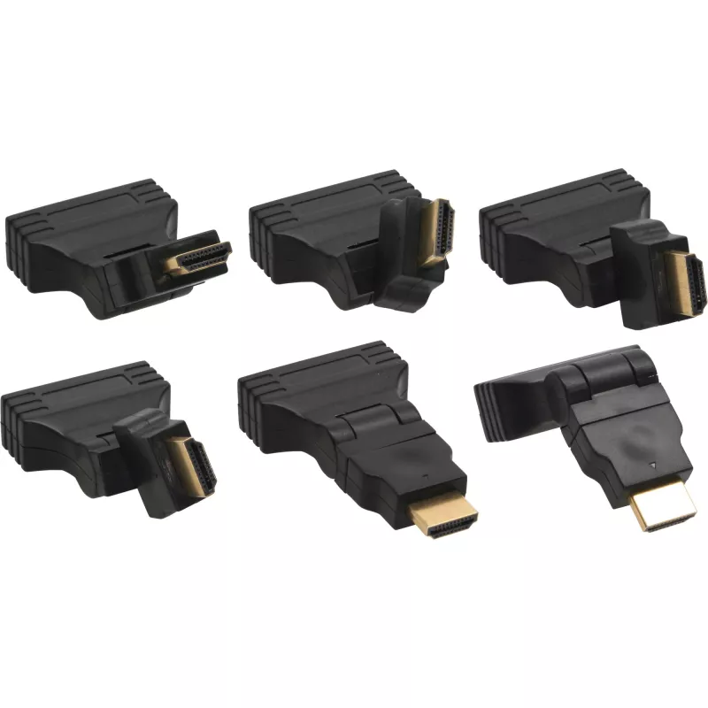 InLine HDMI–DVI-adapter, HDMI-isane / 24+1-emane, 180° nurga all, kullatud