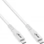 InLine USB4 kaabel, USB-C isane/isane, PD 240W, 8K60Hz, TPE, valge, 1m