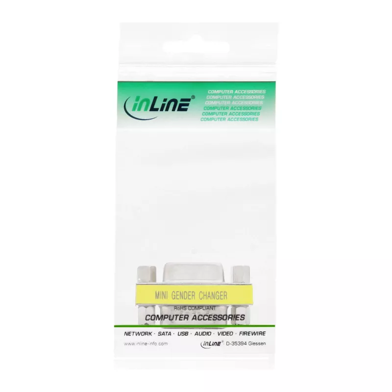 InLine Mini pistikuadapter 9 Pin serial male / female