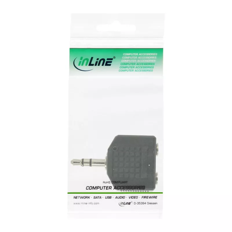 InLine Audio adapter 3,5 mm isane / 2x 3,5 mm stereo emane