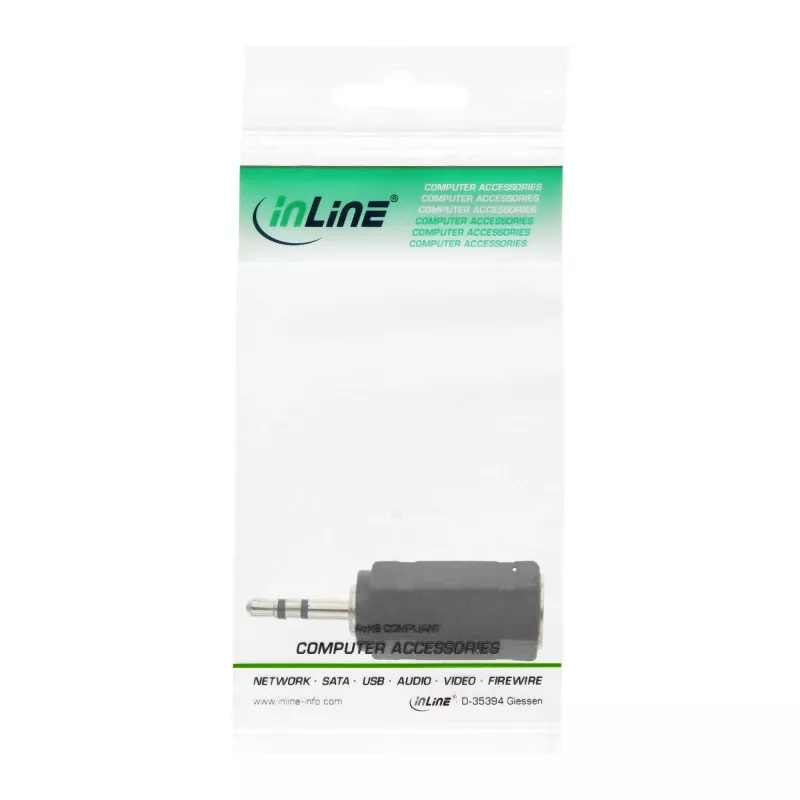 InLine Audio Adapter 2.5mm isane / 3.5mm emane stereo 99308