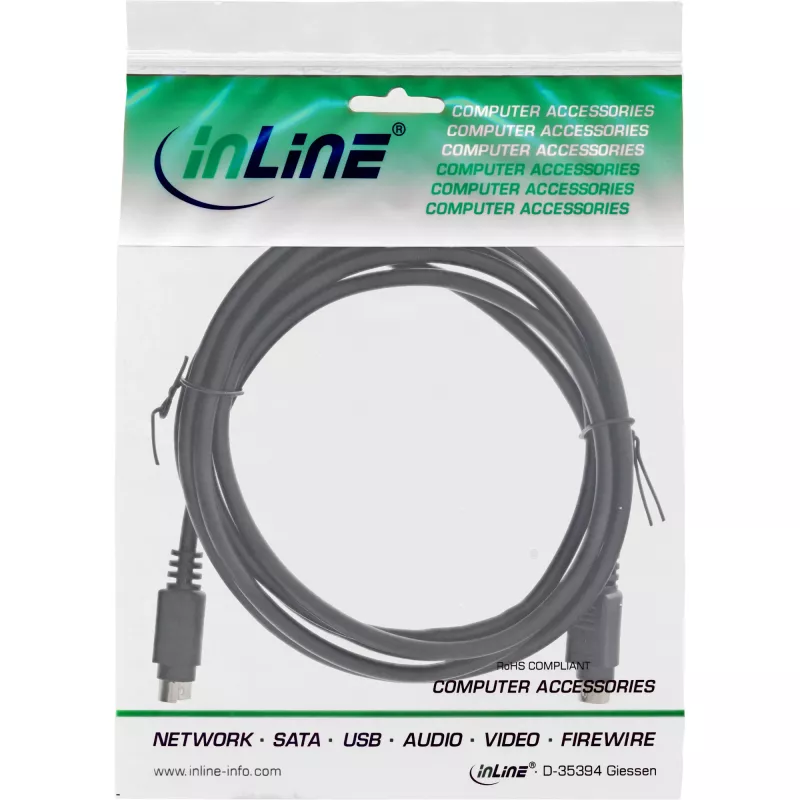 InLine S-VHS videokaabel, 4-kontaktiline isane/isane, 2 m