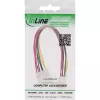InLine sisemine toite Y-kaabel 1x 5,25-tolline Molex / 2x 3,5-tollist flopi 0,20 m