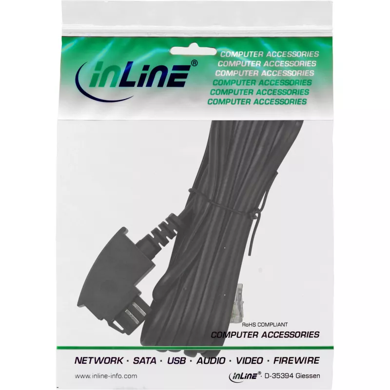 InLine TAE-N kaabel, TAE-N / RJ11 6P4C, 3m
