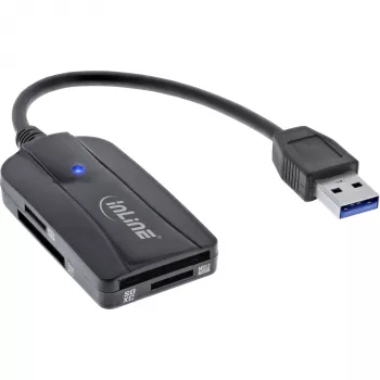 InLine kaardilugeja USB 3.1 USB-A, SD/SDHC/SDXC, microSD jaoks, UHS-II ühilduv