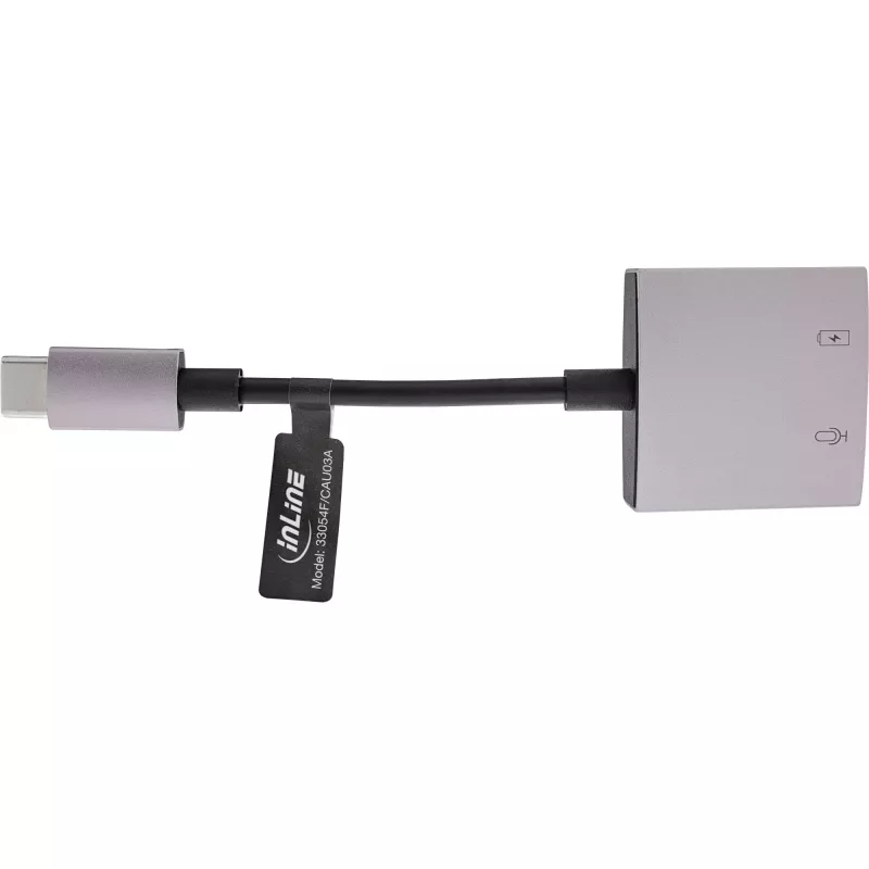 InLine USB-C heliadapteri kaabel, USB-C 3,5 mm pistikupesale + PD 30W