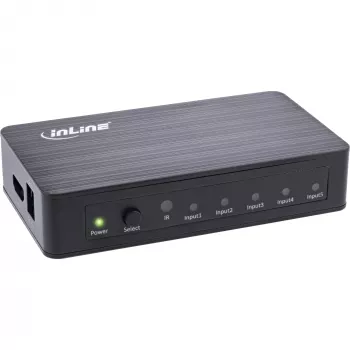 InLine HDMI lüliti 5 pordiga 4K2K@60Hz HDCP 2.2 must