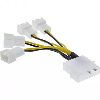 Toiteadapteri kaabel Molex InLine 33341A 0,05 m 4x ventilaatori pistik