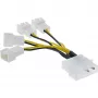 Toiteadapteri kaabel Molex InLine 33341A 0,05 m 4x ventilaatori pistik
