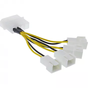 Toiteadapteri kaabel Molex InLine 33341A 0,05 m 4x ventilaatori pistik