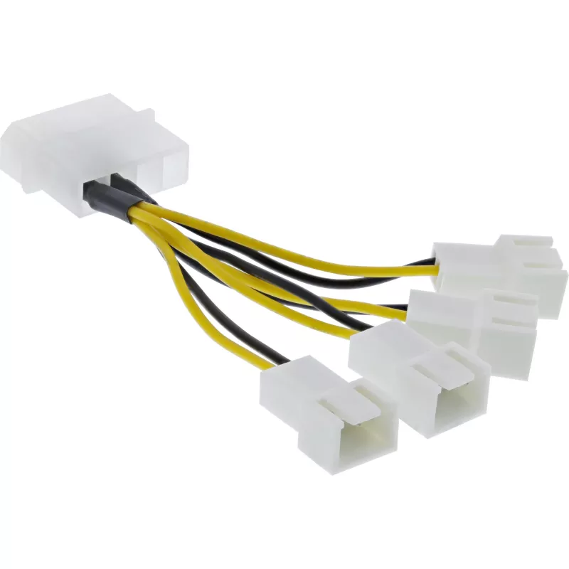 Toiteadapteri kaabel Molex InLine 33341A 0,05 m 4x ventilaatori pistik