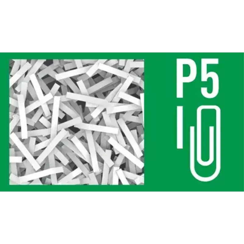 Paberipurustaja LEITZ IQ Protect Premium 6M P5 — Mikrolõikus, 18 L, puutetundlik juhtimine, 351×204×355 mm