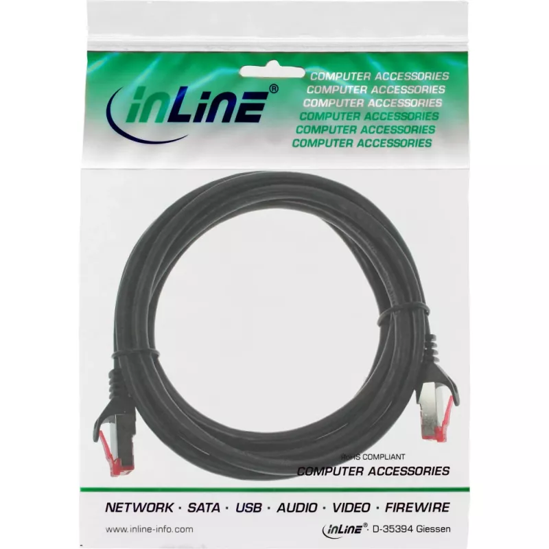 InLine patchkaabel S/FTP PiMF Cat.6 250MHz PVC CCA must 0,3m