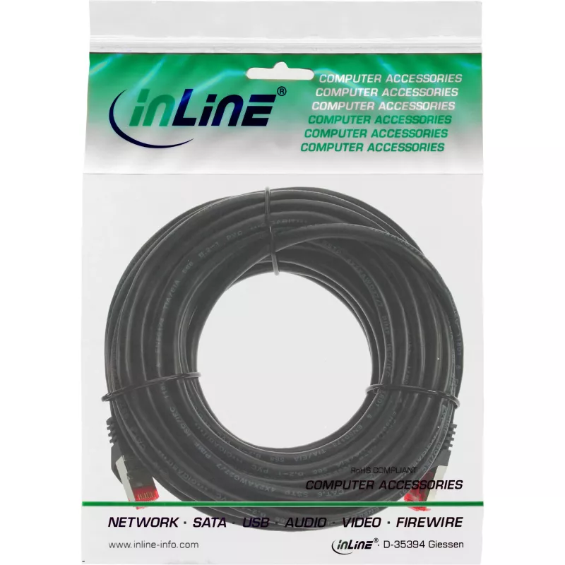 InLine patch-kaabel S/FTP PiMF Cat.6 250MHz PVC CCA must 7.5m