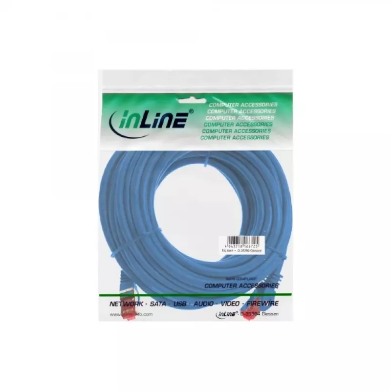 InLine patch-kaabel S/FTP PiMF Cat.6 250MHz PVC CCA sinine 5m
