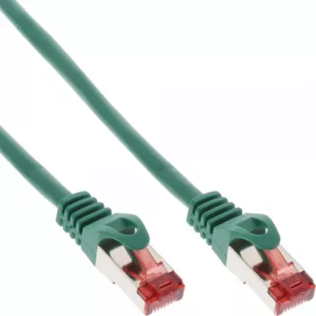 InLine patch-kaabel S/FTP PiMF Cat.6 250MHz PVC CCA roheline 10m