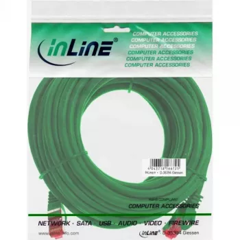 InLine patch-kaabel S/FTP PiMF Cat.6 250MHz PVC CCA roheline 10m
