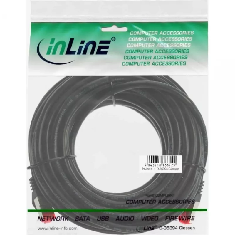 InLine patch-kaabel S/FTP PiMF Cat.6 250MHz PVC CCA valge 7,5m