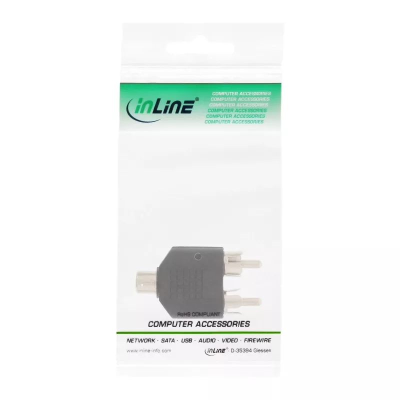 Audioadapter RCA emane / 2× RCA isane InLine 99311