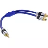 InLine helikaabel Premium 2x RCA emane / 3,5 mm isane kullatud 0,25 m