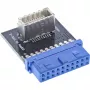 InLine USB 3.0 to USB 3.1 Front Panel Key-B Adapter internal Multicolour