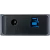 InLine USB 3.2 Gen.1 jaotur, 7 pordiga, lülitiga, alumiinium, hall, toiteplokiga