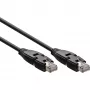 InLine 180° paigalduskaabel S/FTP PiMF Cat.6A 500MHz halogeenivaba vask must 1m