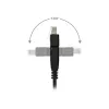 InLine 180° paigalduskaabel S/FTP PiMF Cat.6A 500MHz halogeenivaba vask must 1m