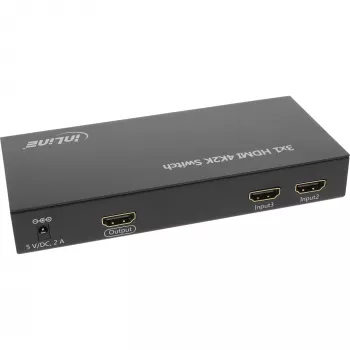 InLine HDMI lüliti 3 SISEND 1 VÄLJUND signaal 4K2K 3D HD heli