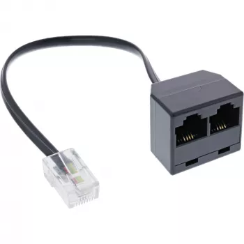 InLine ISDN-splitter 1x RJ45 M / 2x RJ45 F, 8P4C ilma takistiteta