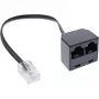 InLine ISDN-splitter 1x RJ45 M / 2x RJ45 F, 8P4C ilma takistiteta