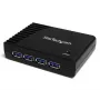 StarTech.com 4-pordiline must SuperSpeed USB 3.0 jaotur, USB 3.2 Gen 1 (3.1 Gen 1) Type-A, 5000 Mbit/s, must, toide, 5 V, 2 A