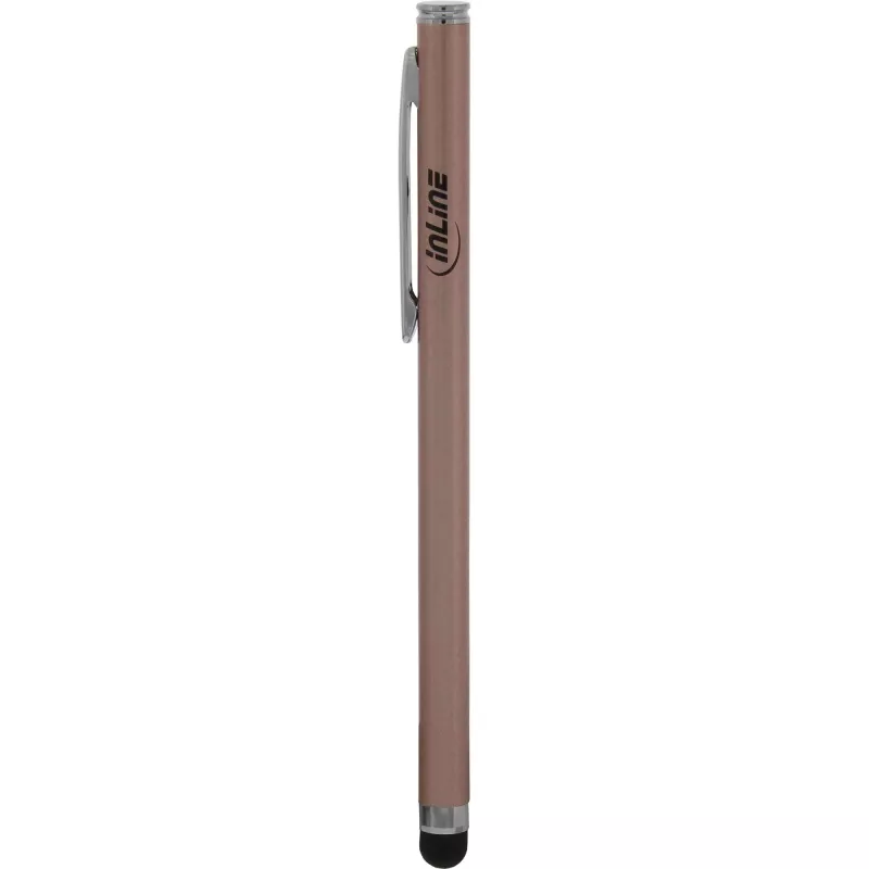 Stylus-pliiats InLine 55467G puuteekraanidele nutitelefon tahvelarvuti roosa