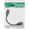 InLine HDMI 2x Keystone kaabel 4K/60Hz, HDMI A-pesa/emane, must, 0,2m