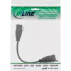 InLine USB 3.2 Gen1 2x keystone adapterkaabel, 2x USB A keystone pesa, 0,2m