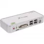 InLine Compact Desktop KVM-lüliti USB DVI 2 porti + heli koos kaablitega 1,2 m