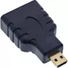InLine HDMI-adapter HDMI A-pesa / HDMI D isane, 4K/60Hz, kullatud