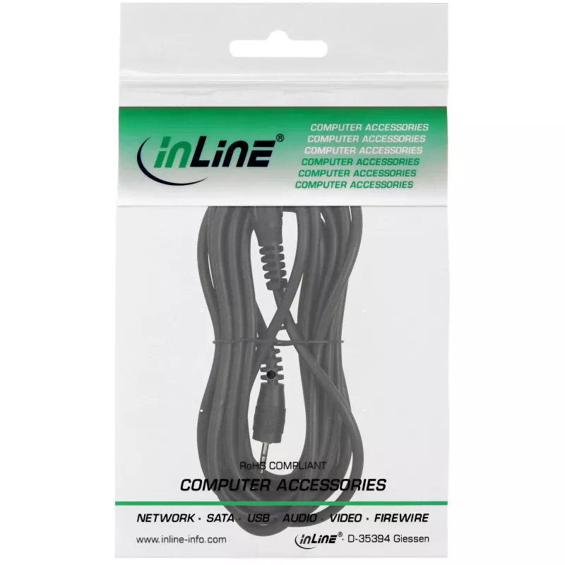 InLine helikaabel 2,5 mm stereopistik/ stereopistik 3 m